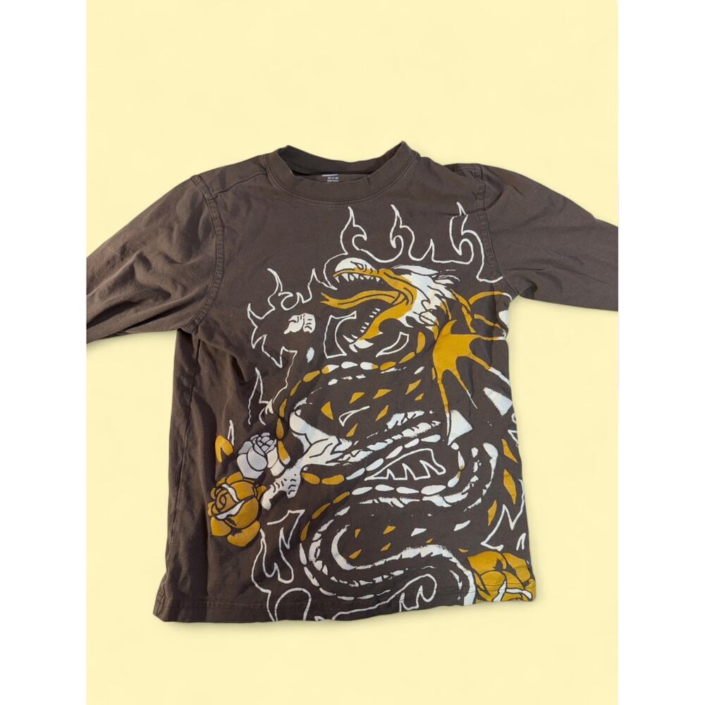 Brown long sleeve children’s shirt